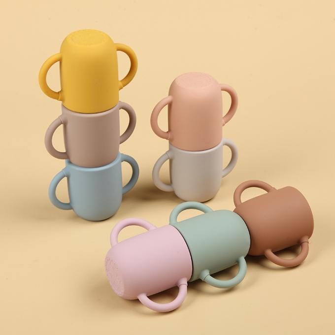 Taza del agua del silicón del entrenamiento del niño de 2021 niños orgánicos del nuevo diseño para el bebé