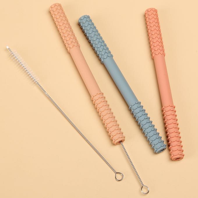 2021 tubos el echar los dientes del nuevo producto mastican el juguete molar del palillo del bebé de Teether del palillo con el cepillo