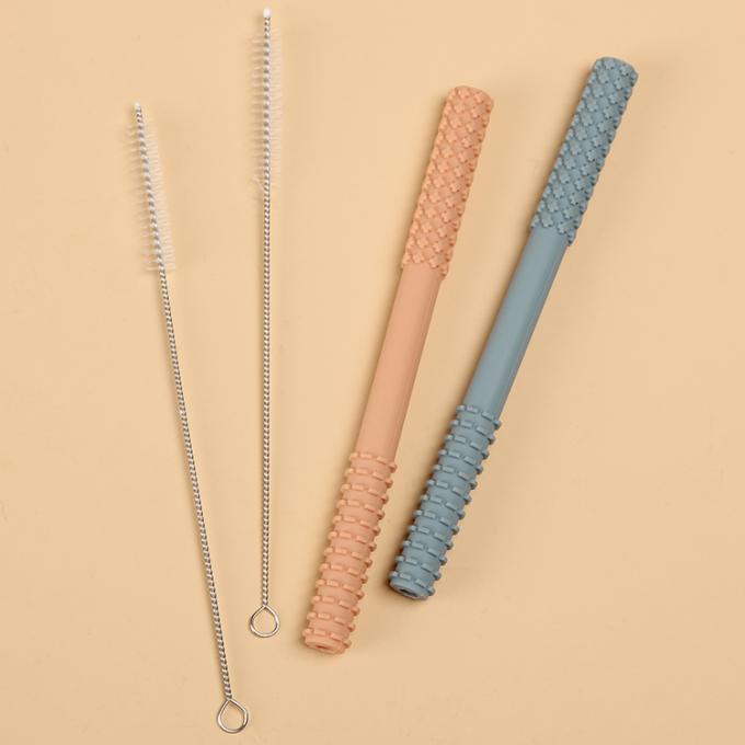 2021 tubos el echar los dientes del nuevo producto mastican el juguete molar del palillo del bebé de Teether del palillo con el cepillo