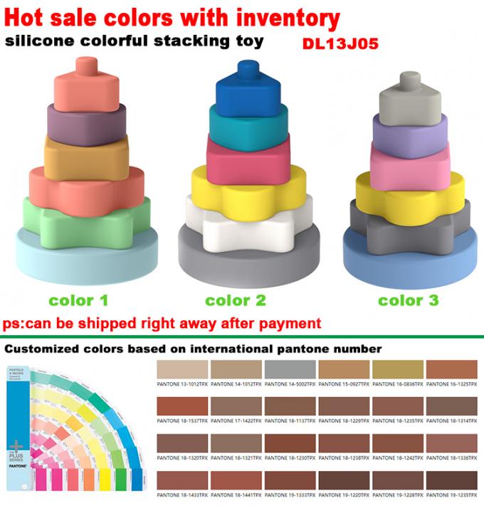 Silicón constructivo creativo de los juguetes de Blockkids de los niños que apila los juguetes educativos para el NC del Ce el 12*7.5*7.5cm 210g/set DL13J05 de los niños;GUA