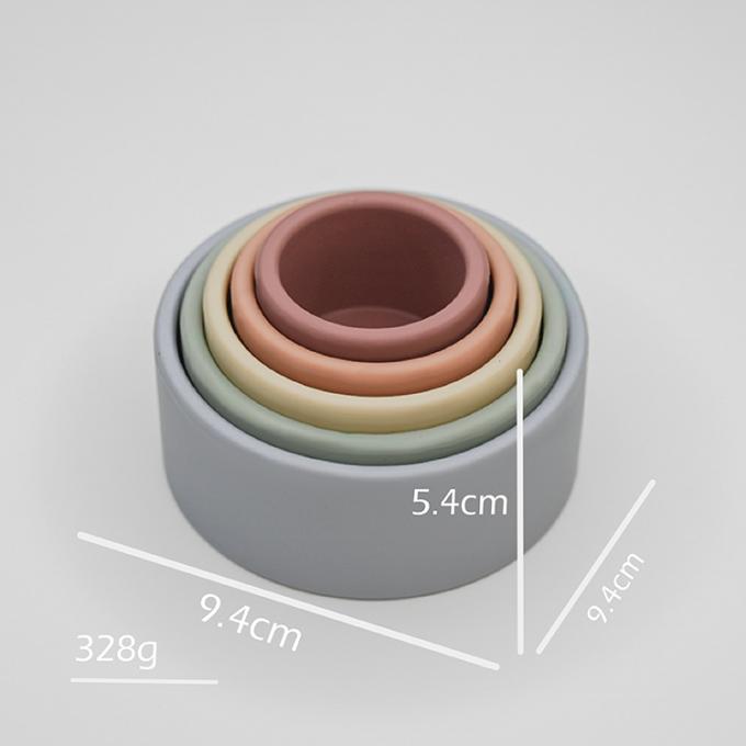 El nuevo silicón de la llegada de TOREEL 2021 apila para arriba los juguetes de la taza para el juego del uno mismo del bebé y el desarrollo del cerebro