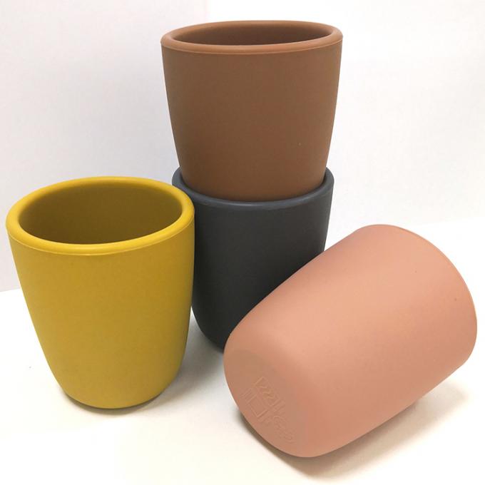 2021 niños libres irrompibles de las tazas de Sippy del bebé del silicón de las tapas de la taza de BPA Sippy