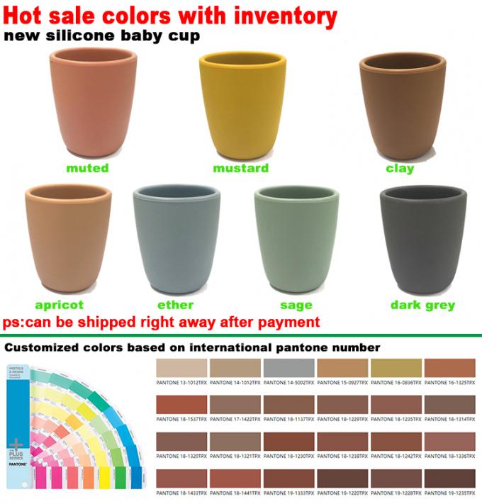 Taza más caliente amistosa libre de BPA Eco para los niños de las tazas del silicón del bebé