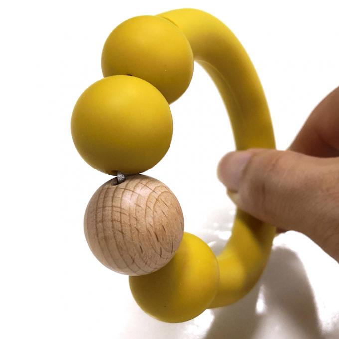 Bebé Teether Toy Sensory Silicone Teething Rings de los nuevos productos para los bebés