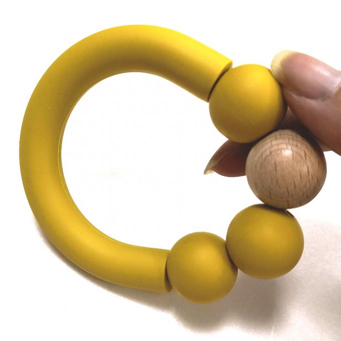 Bebé Teether Toy Sensory Silicone Teething Rings de los nuevos productos para los bebés