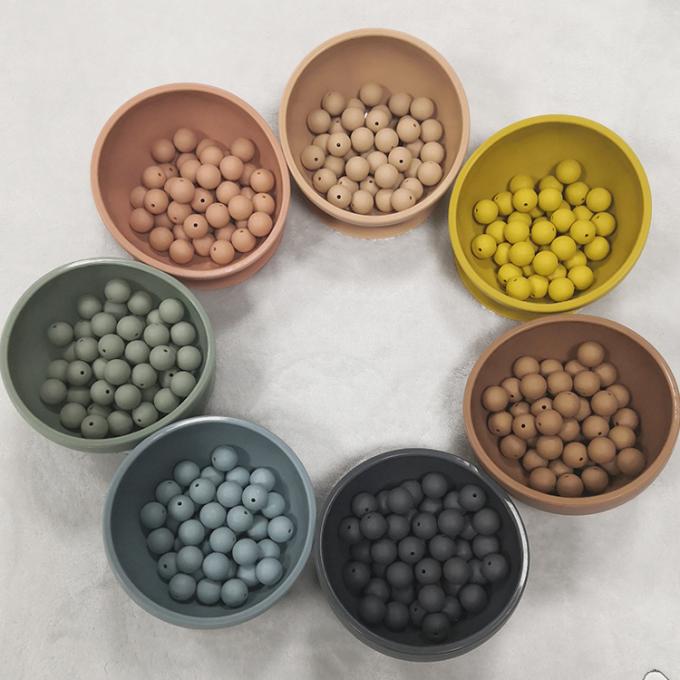 Gotas flojas formadas redondas del bebé de la categoría alimenticia BPA del silicón suave libre de la dentición