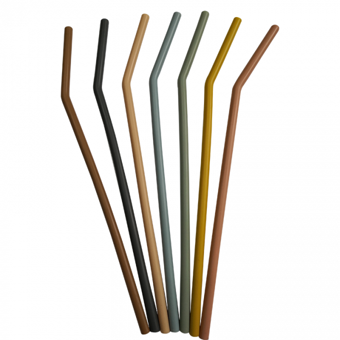 Silicón reutilizable plegable libre portátil Straw For Kids Drinking de la categoría alimenticia de BPA