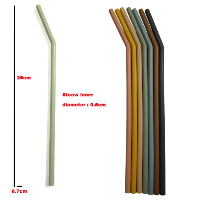 Silicón reutilizable plegable libre portátil Straw For Kids Drinking de la categoría alimenticia de BPA