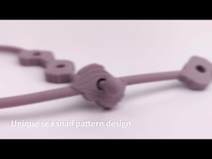 Clip simulado de la cadena del pacificador de los productos del silicón del bebé el echar los dientes ajustable