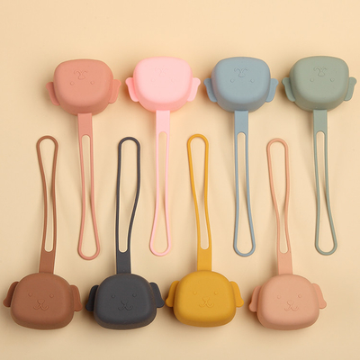 Multifunctional Portable silicone dummy case Puppy Shaped For Travel