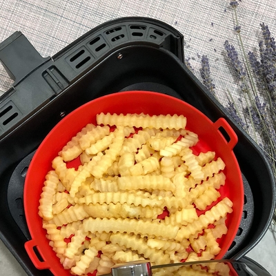 Easy To Clean Logo Customization Air Fryer Silicone Pot Safe In Boiling Water