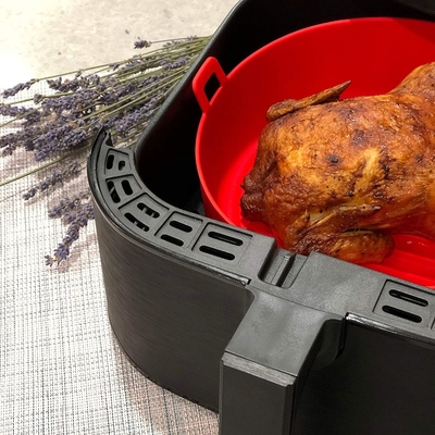 Easy To Clean Logo Customization Air Fryer Silicone Pot Safe In Boiling Water