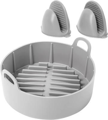 BPA Free Recyclable Customization Air Fryer Silicone Pan Safe In Sterilizer
