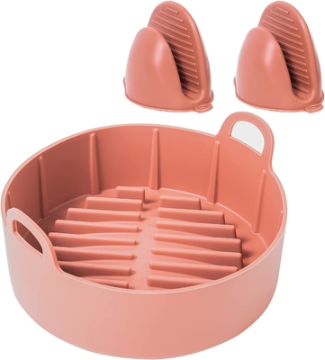 Durable FDA Approved Widely Used Air Fryer Silicone Basket With Air Circulation