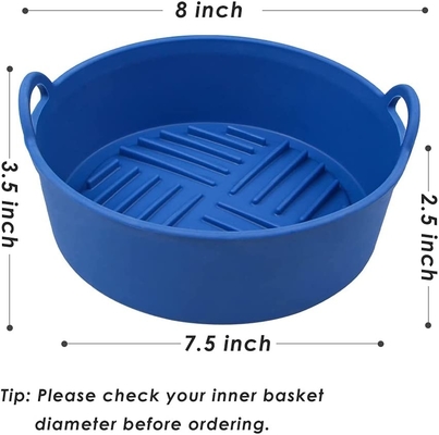 BPA Free Unbreakable OEM ODM Available Air Fryer Silicone Pot Safe In Dishwasher