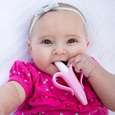 Durable Forming in One Patel Color Silicone Baby Teething Toy for Breast Feeding Babies