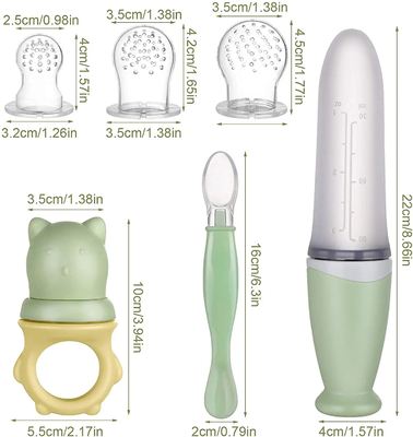 11Pcs Precise Comfortable Food Feeder Pacifier set For Baby Feeding