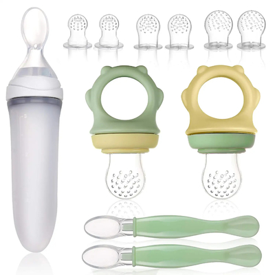 11Pcs Precise Comfortable Food Feeder Pacifier set For Baby Feeding