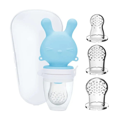 Portable Leak Free Baby Silicone Teether Toys , Food Mesh Fruit Teether