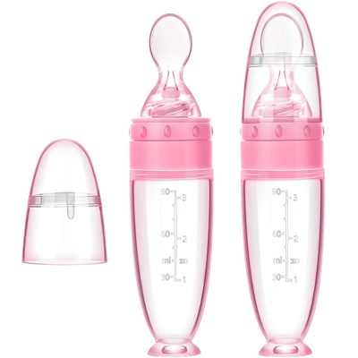 2 Pieces Baby Infant Dispensing Silicone Food Feeder With Standing Base
