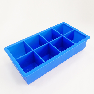 15 Cavities BPA Free 12*24cm Square Silicone Ice Mold Cube Tray With Lid