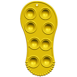 Shoe Shaped Children Silicone Pop Fidget Toy Stress Relieved Soft Baby Teether