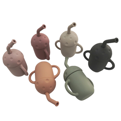 BPA Free Eco Friendly Silicone Training Cups Silicone No Spill Sippy Cup FDA