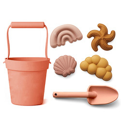 Eco Friendly Silicone Sand Bucket OEM Food Grade Silicon Beach Play Set For Kids