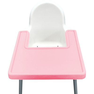 Non Skid Baby Silicone Feeding Placemat Foldable 41*41CM For Highchair Dining Table