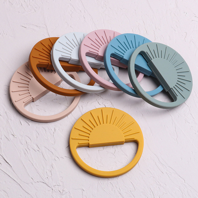 Cute Shape Food Grade Silicone Baby Teether BPA Free Silicone Teether 9*9*0.7cm