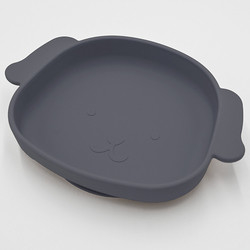 Custom Dog Shaped Silicone Weaning Plate High Chair Suction Plate 21*15*3.5cm