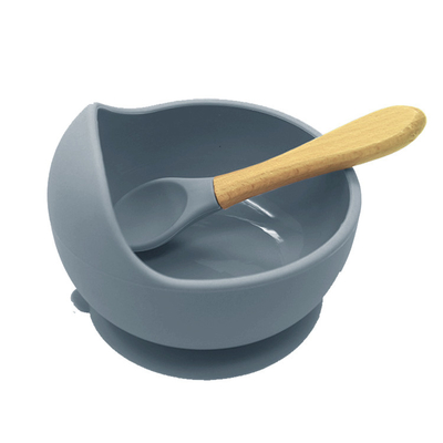 Food Grade BPA Free Children'S Silicone Suction Bowl Set Phthalate Free