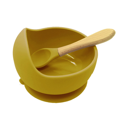 Food Grade BPA Free Children'S Silicone Suction Bowl Set Phthalate Free