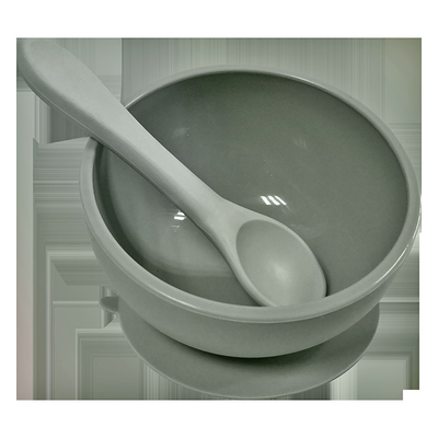 Baby Snack Suction Silicone Weaning Bowl Set Nitrosamine Free With Spoon