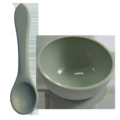Custom Colorful Baby Weaning Silicone Suction Bowl Non Toxic Food Grade
