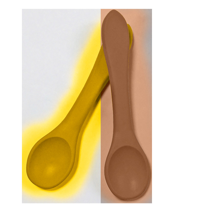 OEM Colorful Reusable kids soft Silicone Feeding Spoon 13.8*3.5*1cm 25g