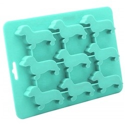 Animal Silicone Ice Mold Dog Shaped Ice Cube Tray 22X16X1.5cm FDA